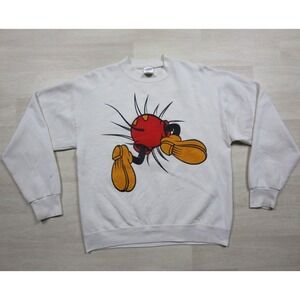 Vintage Mickey & Co Crewneck Sweatshirt (L) Break Through‎ Mickey Mouse Disney